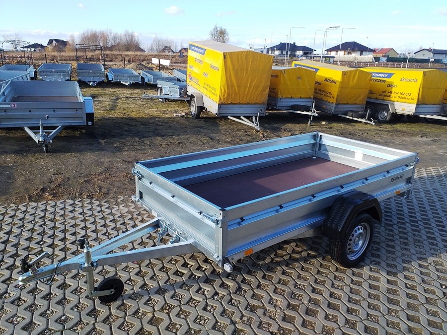 Przyczepa towarowa jednoosiowa ZASŁAW model 265SU 265x132x35